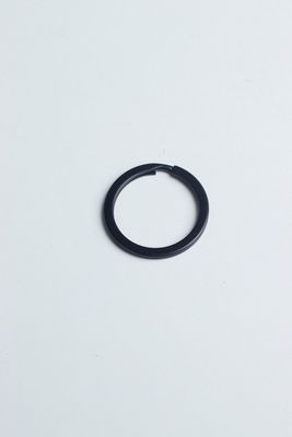 Key Ring - Black Matte 25mm (Flat)