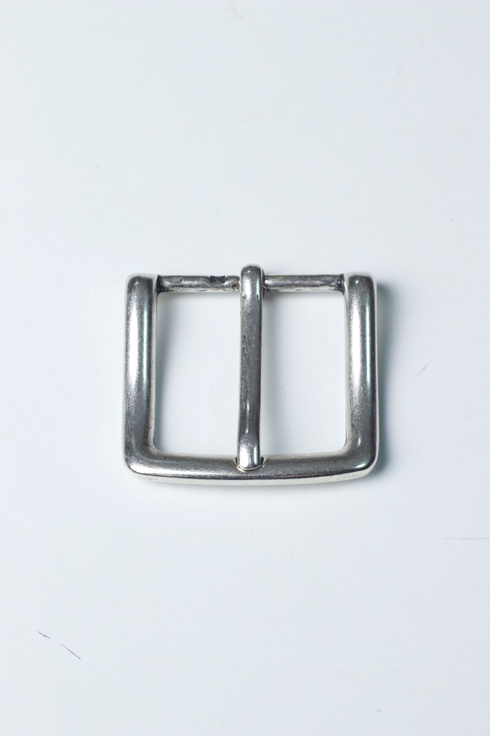 Solid Brass Belt Buckle - Old Nickel 40mm