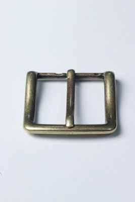 Solid Brass Belt Buckle - Old Brass 40mm
