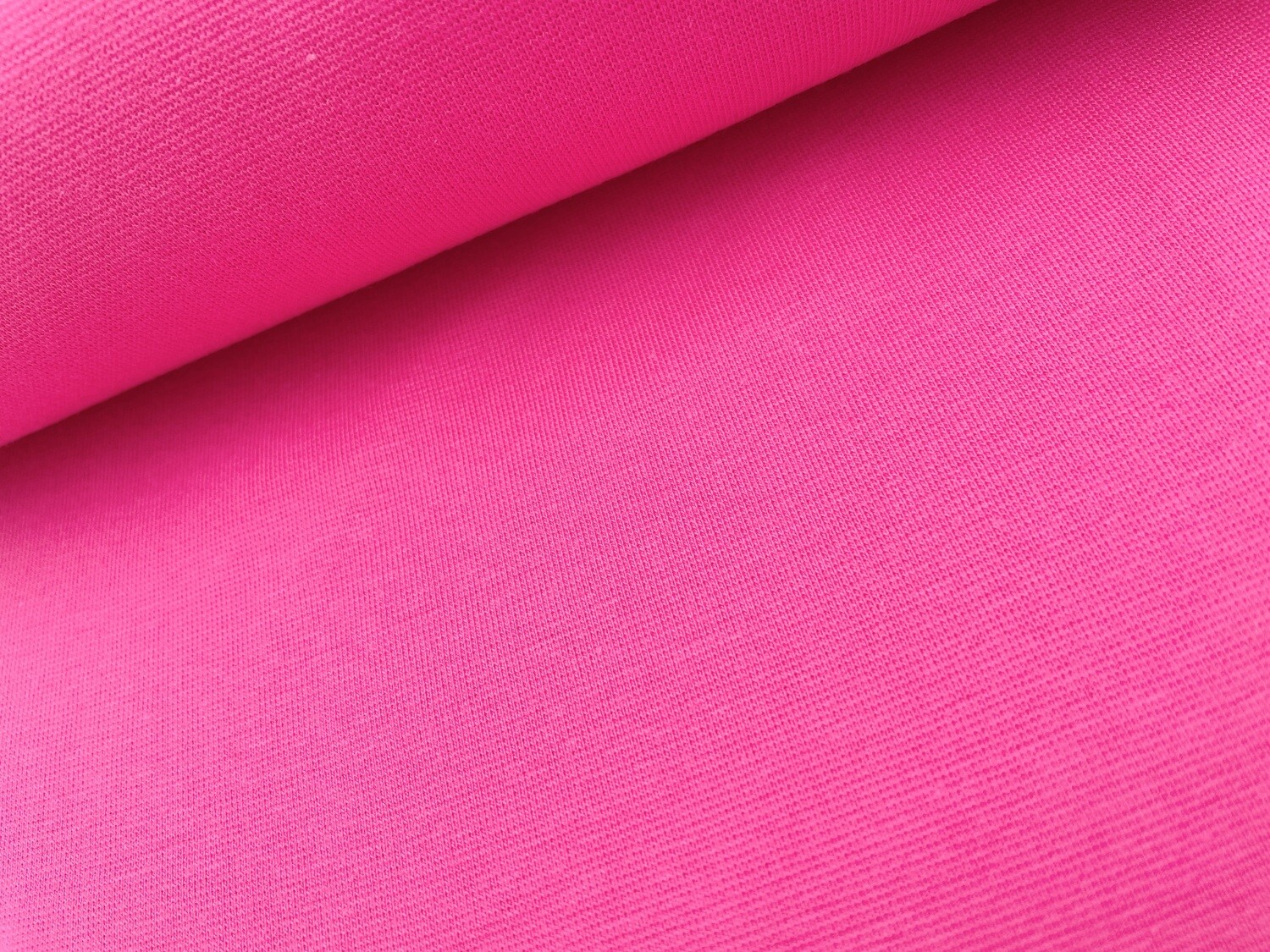 Premium Bündchen Bio Baumwolle Pink 440 Uni
