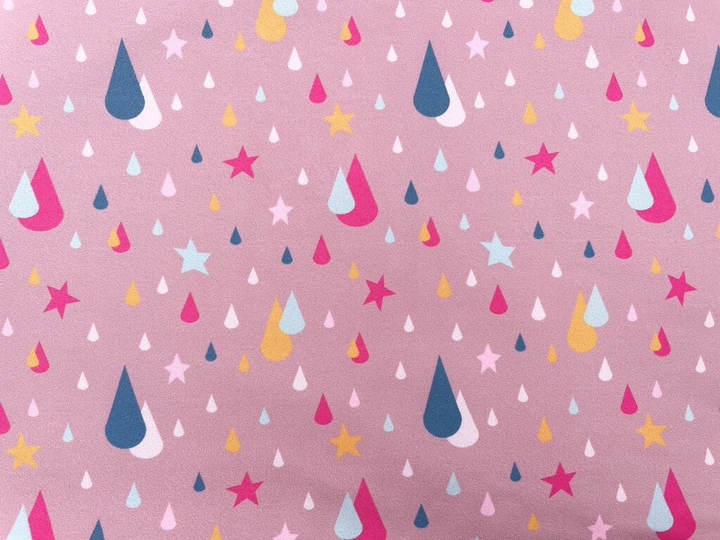 Softshell Digitaldruck "Raindrops & Stars"