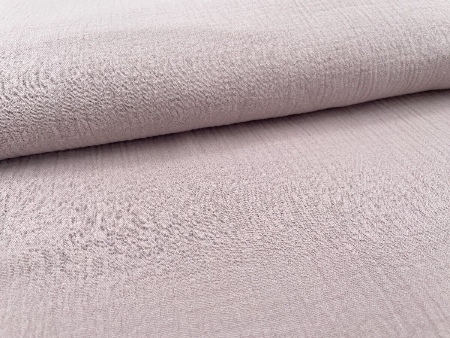 Musselin Dusty Rose Double Gauze Uni