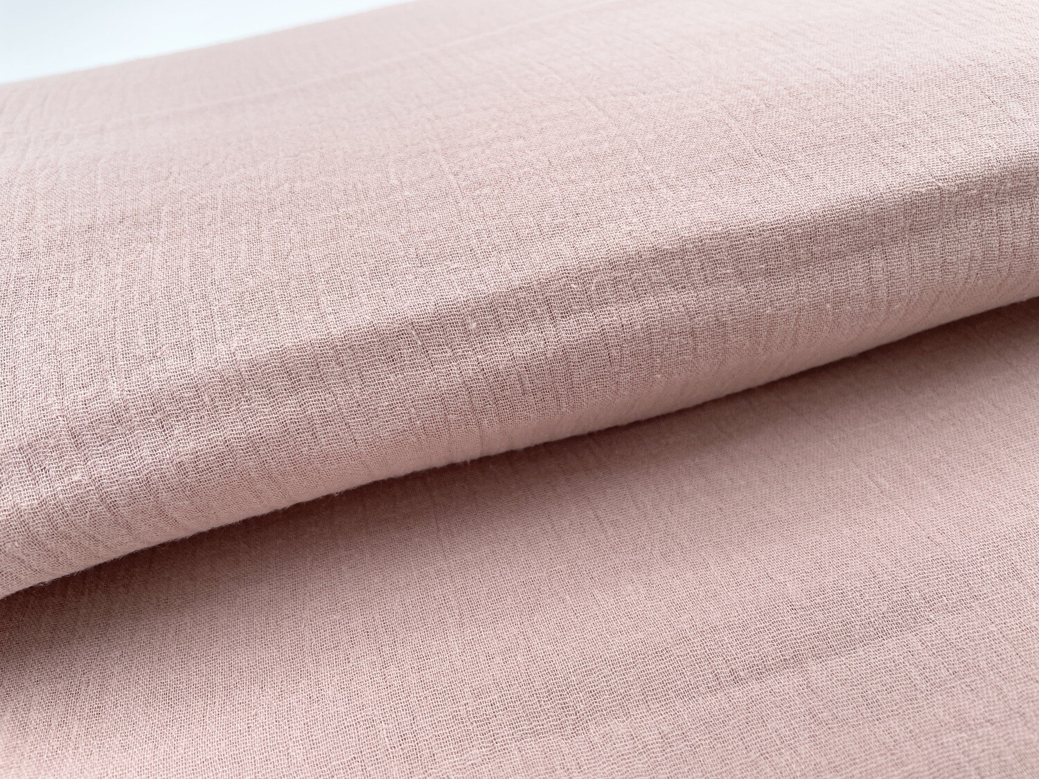 Musselin Old Rose Double Gauze Uni
