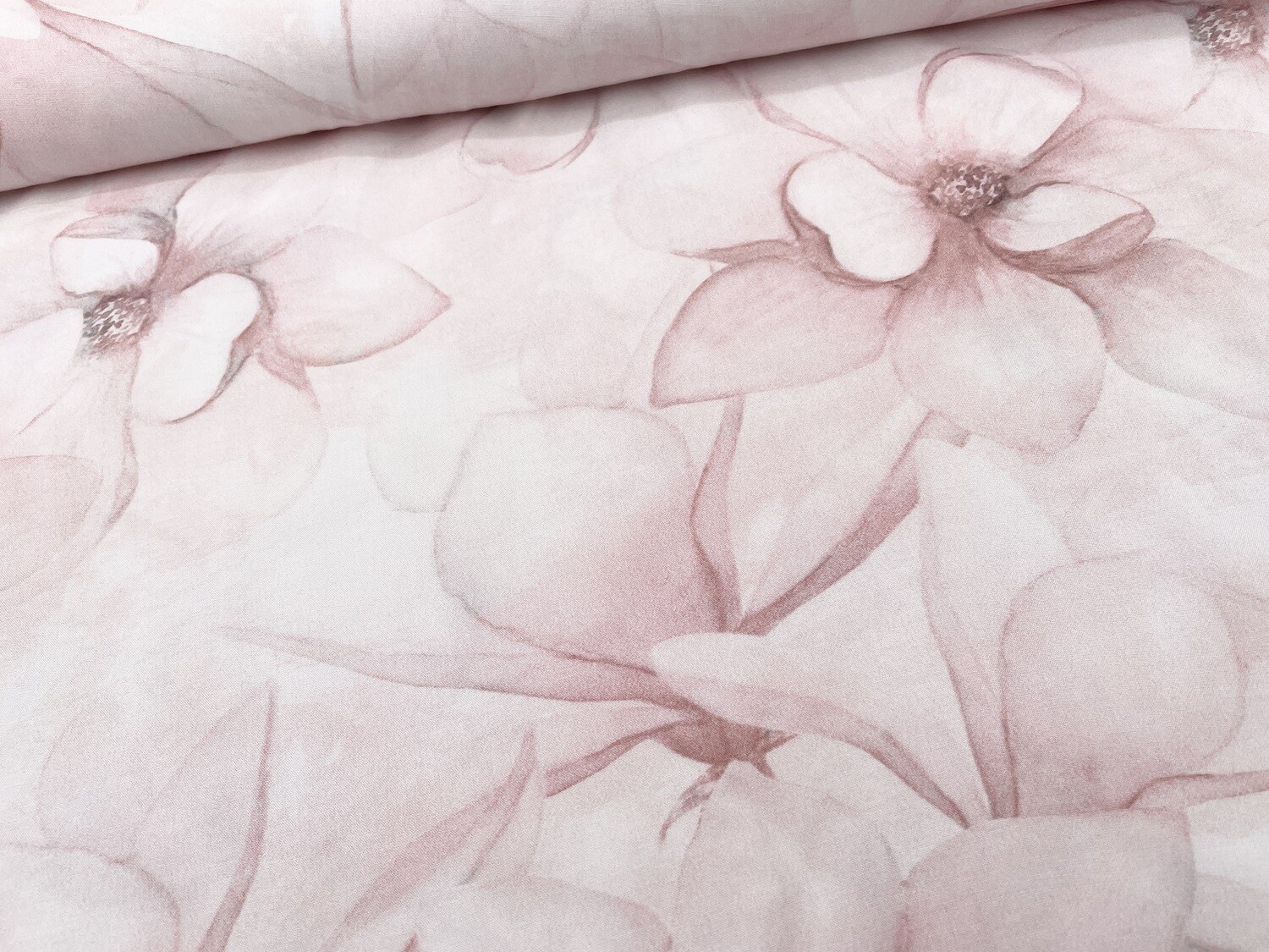 Digitaldruck Viskose Popeline "Magnolie" B-Ware
