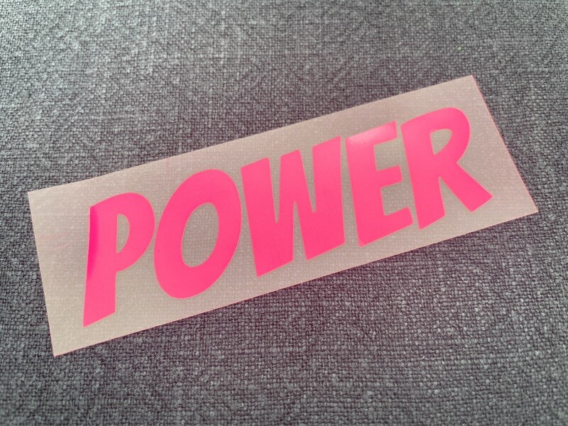 Statement Plot "Power" Neonpink