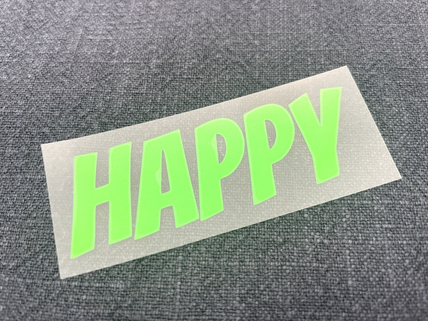 Statement Plot "Happy" Neongrün