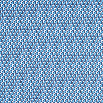 Reststück Hosenstoff Bengalin Blau gemustert 140 cm x 150 cm