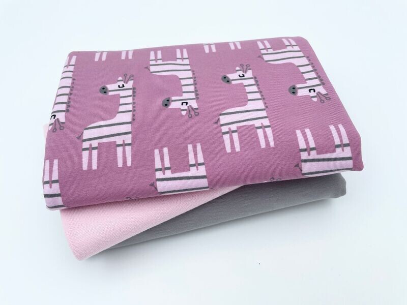 Stoffpaket "Streifen Giraffe"