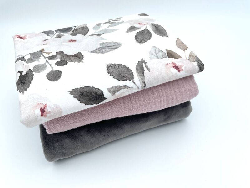 Großes Stoffpaket "Winter Rose"