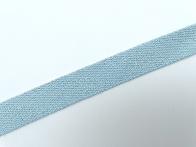 Baumwoll Gurtband 25 mm Eisblau