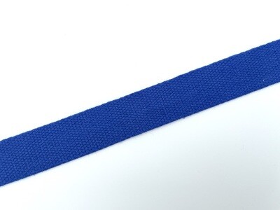 Baumwoll Gurtband 25 mm Kobaltblau