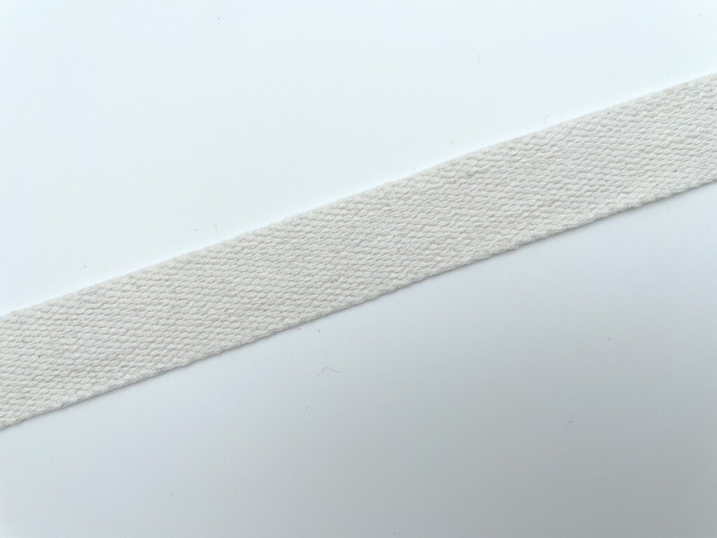 Baumwoll Gurtband 25 mm Ecru
