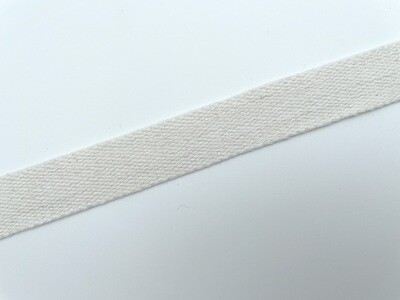 Baumwoll Gurtband 25 mm Ecru