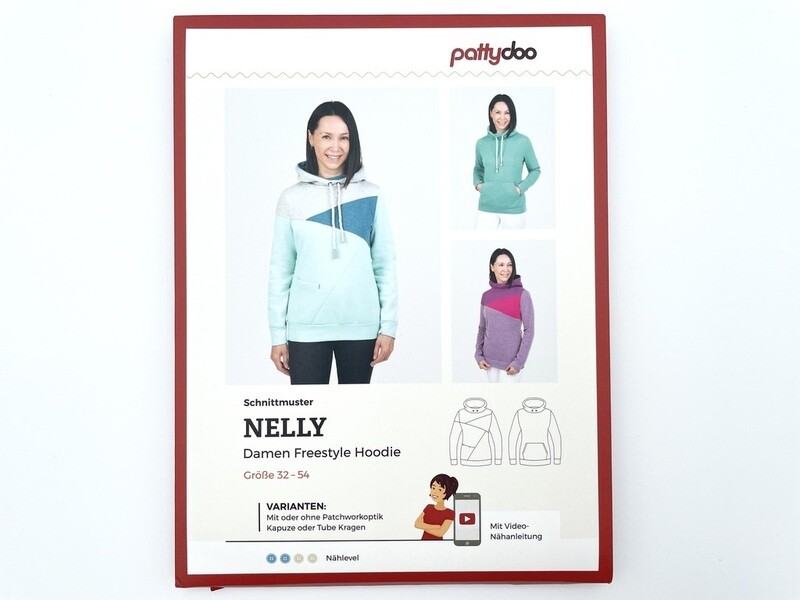 Schnittmuster "Nelly" Freestyle Hoodie by pattydoo