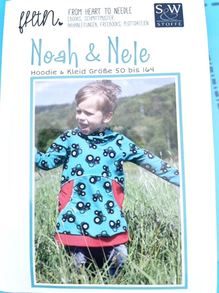 Schnittmuster "Noah & Nele" Hoodie und Kleid by from Heart to Needle