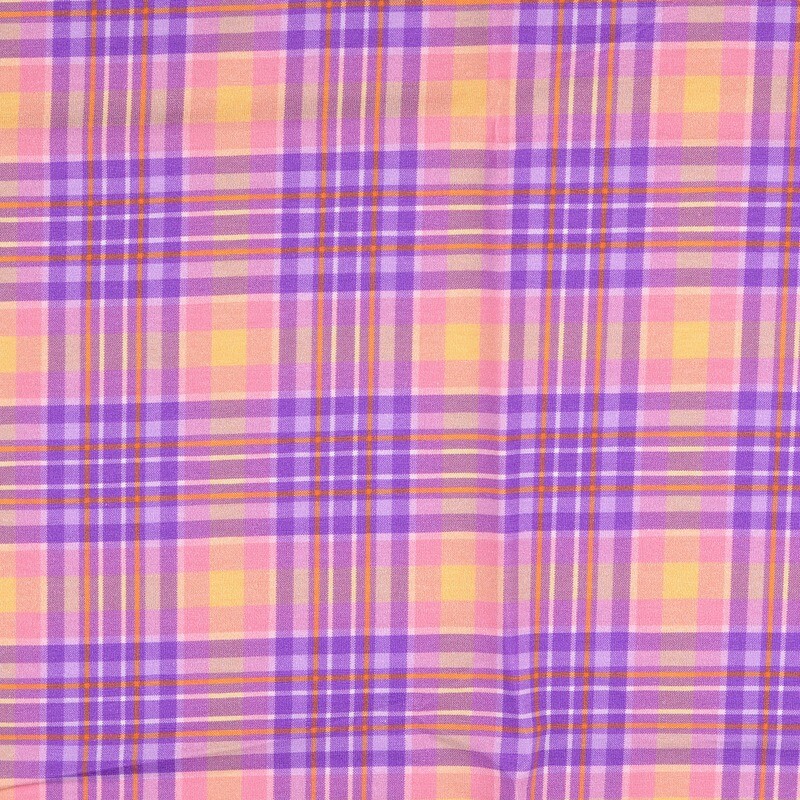 Little Darling Jersey Little Darling Jersey "Checked" Lila Digitaldruck