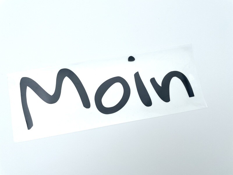 Statement Plot "Moin" Schwarz