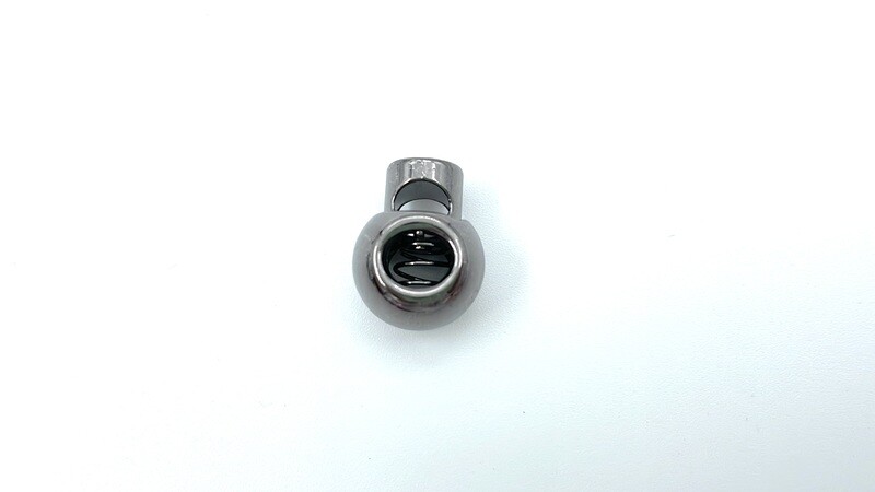 Hochwertiger Metall Kordelstopper Gun Metal