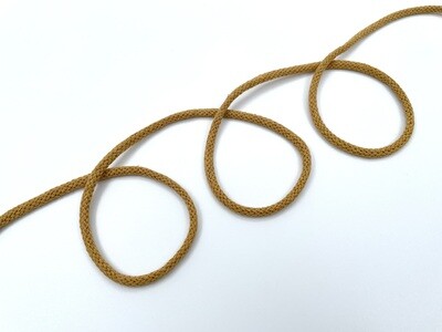 Kordel Baumwolle Senfgelb 0,5 cm Durchmesser