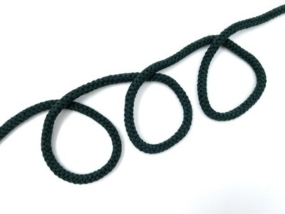 Kordel Baumwolle Dunkelgrün 0,8 cm Durchmesser
