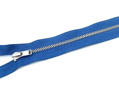 Reißverschluss Metall teilbar 60 cm Kobaltblau