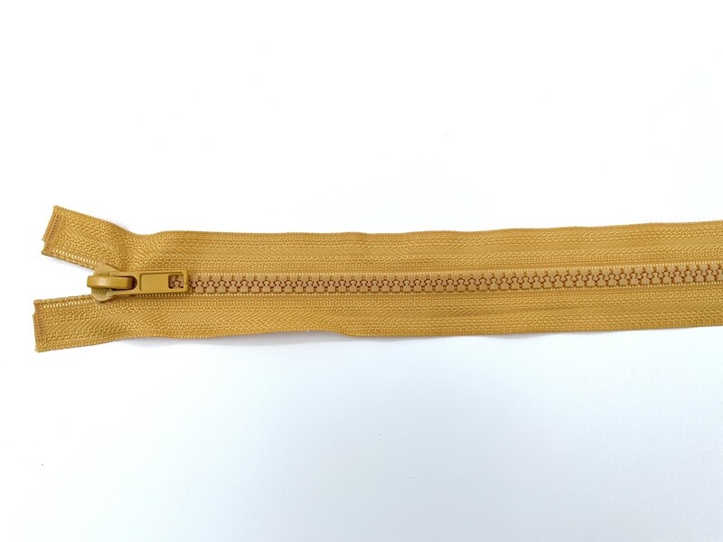 Reißverschluss teilbar 50 cm Senfgelb