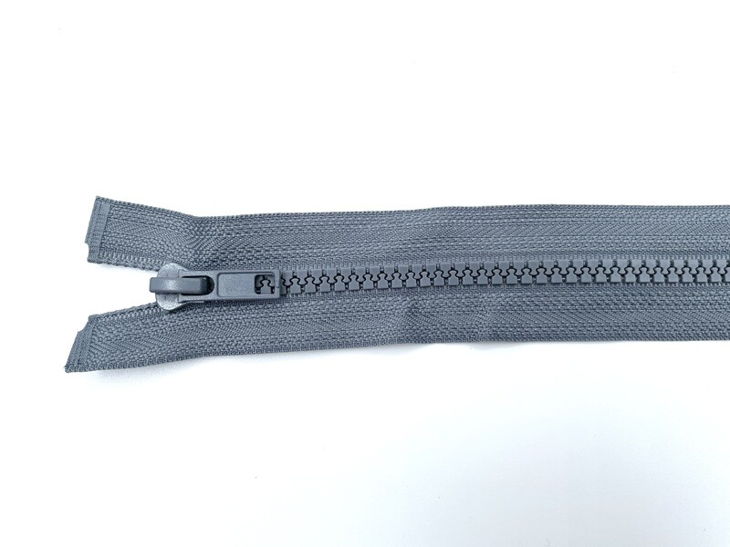 Reißverschluss teilbar 50 cm Dunkelgrau