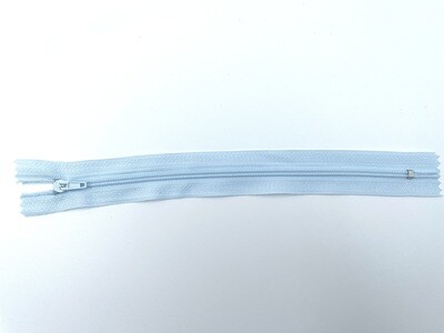 Reißverschluss 20 cm Eisblau Pinlock nicht teilbar