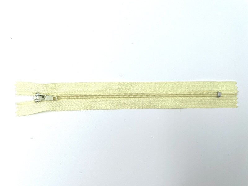 Reißverschluss 17 cm Gelb nicht teilbar