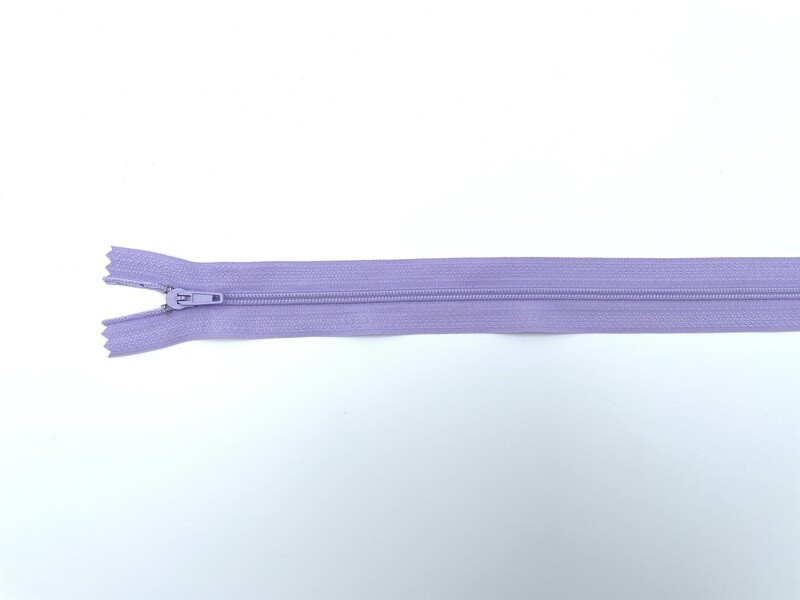 Reißverschluss 35 cm Flieder Pinlock nicht teilbar