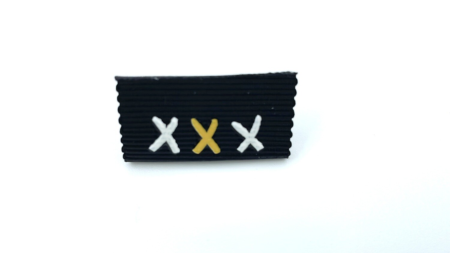 Rubber Patch "XXX" Schwarz Label Aufnäher Etikett