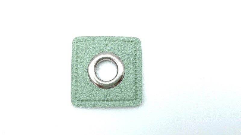 Ösen Patch Kunstleder Kunstleder Öse  0,8 cm Durchmesser Mint
