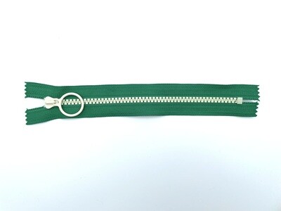 Reißverschluss mit Ring Zipper Pastellfarben 20 cm Grün Creme Weiß
