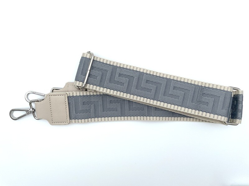 Fertiger Taschengurt 50 mm Grau Beige