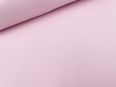 Premium Bündchen Bio Baumwolle helles Rosa 490 Uni