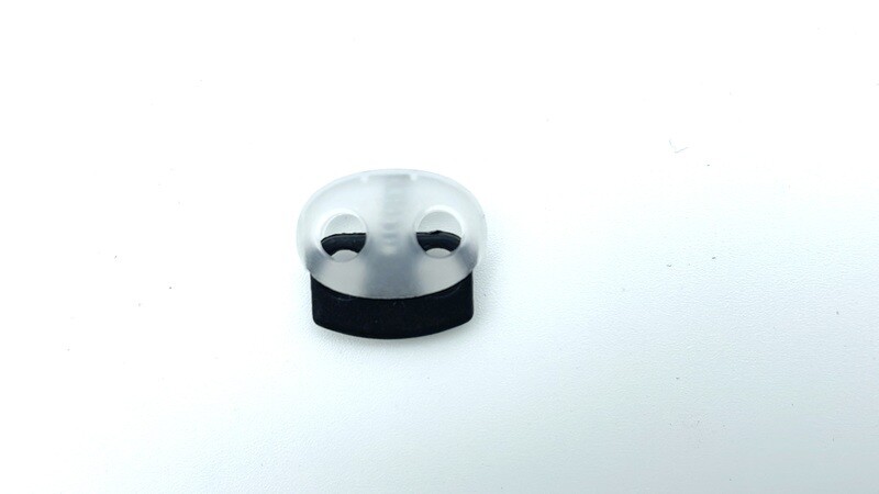 Kordelstopper Schwarz Transparent