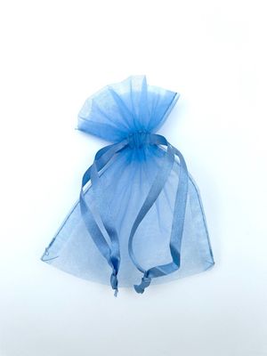 Organza Geschenkbeutel Blau