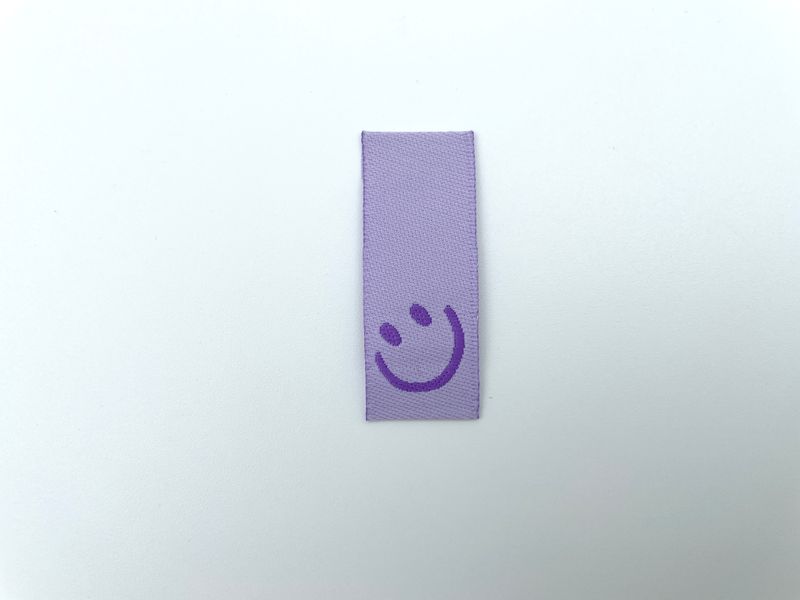 Weblabel "Smiley" Flieder