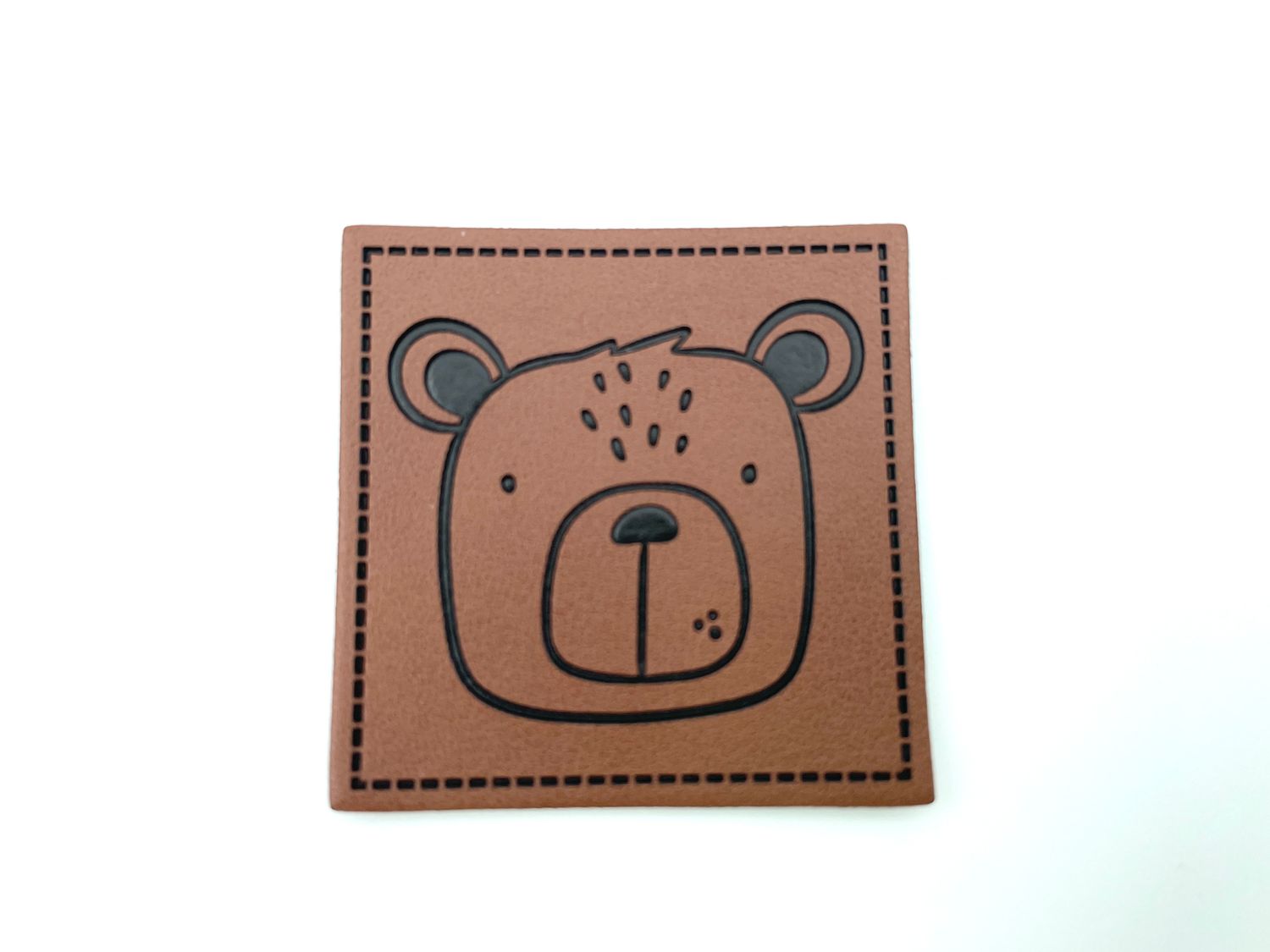 Kunstleder Label "Bär"