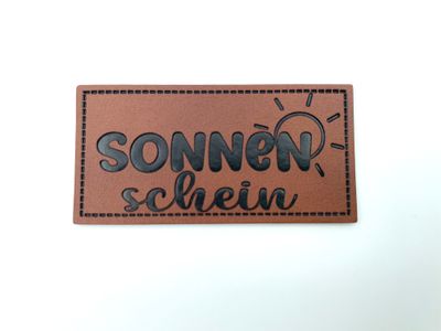 Kunstleder Label "Sonnenschein"