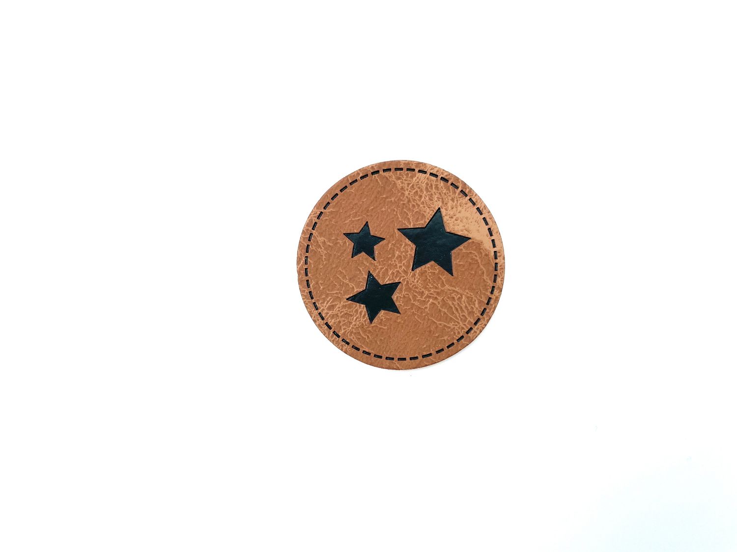 Kunstleder Label "Sterne"