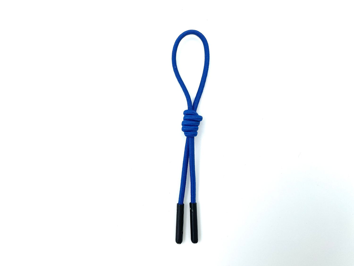 Zipper Schlaufe mit Knoten Blau