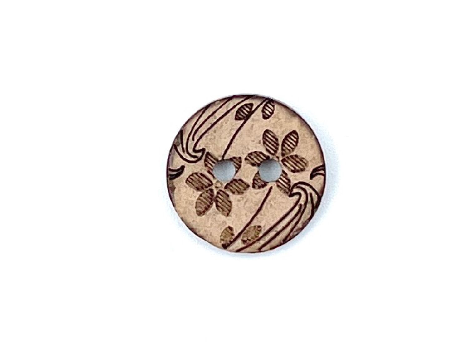 Kokosknopf "Blümchen" 1,5 cm Durchmesser