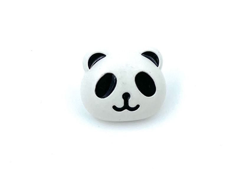Knopf "Panda" Weiß 1,5 cm x 1,7 cm