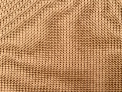 Reststück Baumwoll Grobstrick Reststück Baumwoll Grobstrick "Big Knit" Karamell 49cm x 150cm