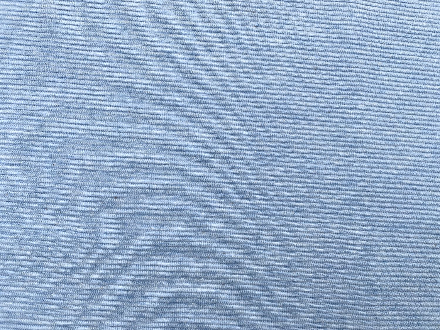 Ottoman Jersey Rippenjersey Hellblau Melange