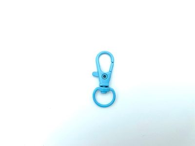Metall Karabiner 10 mm Hellblau