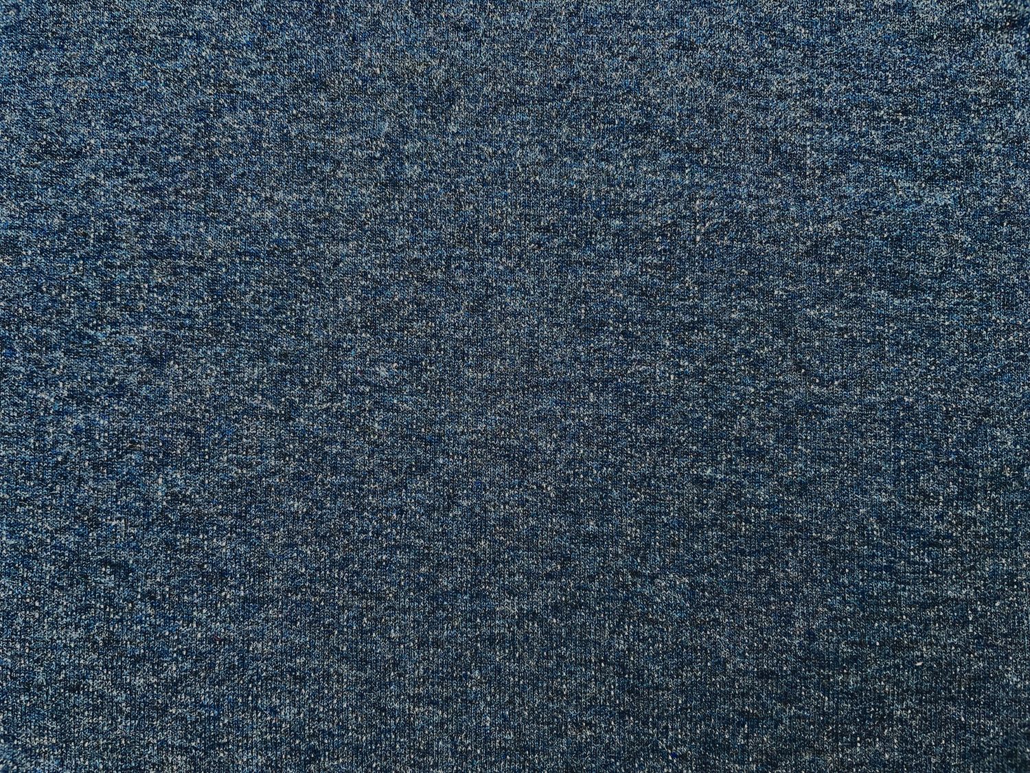 Reststück French Terry Dunkelblau Melange 70cm x 150cm