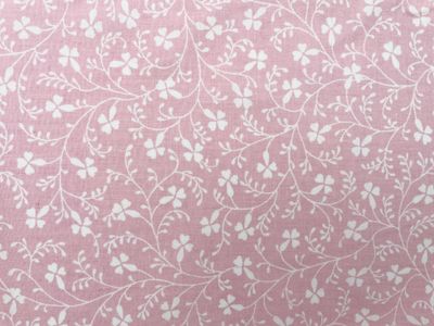 Laura Ashley Baumwoll Webware "Blumenranken" Rosa