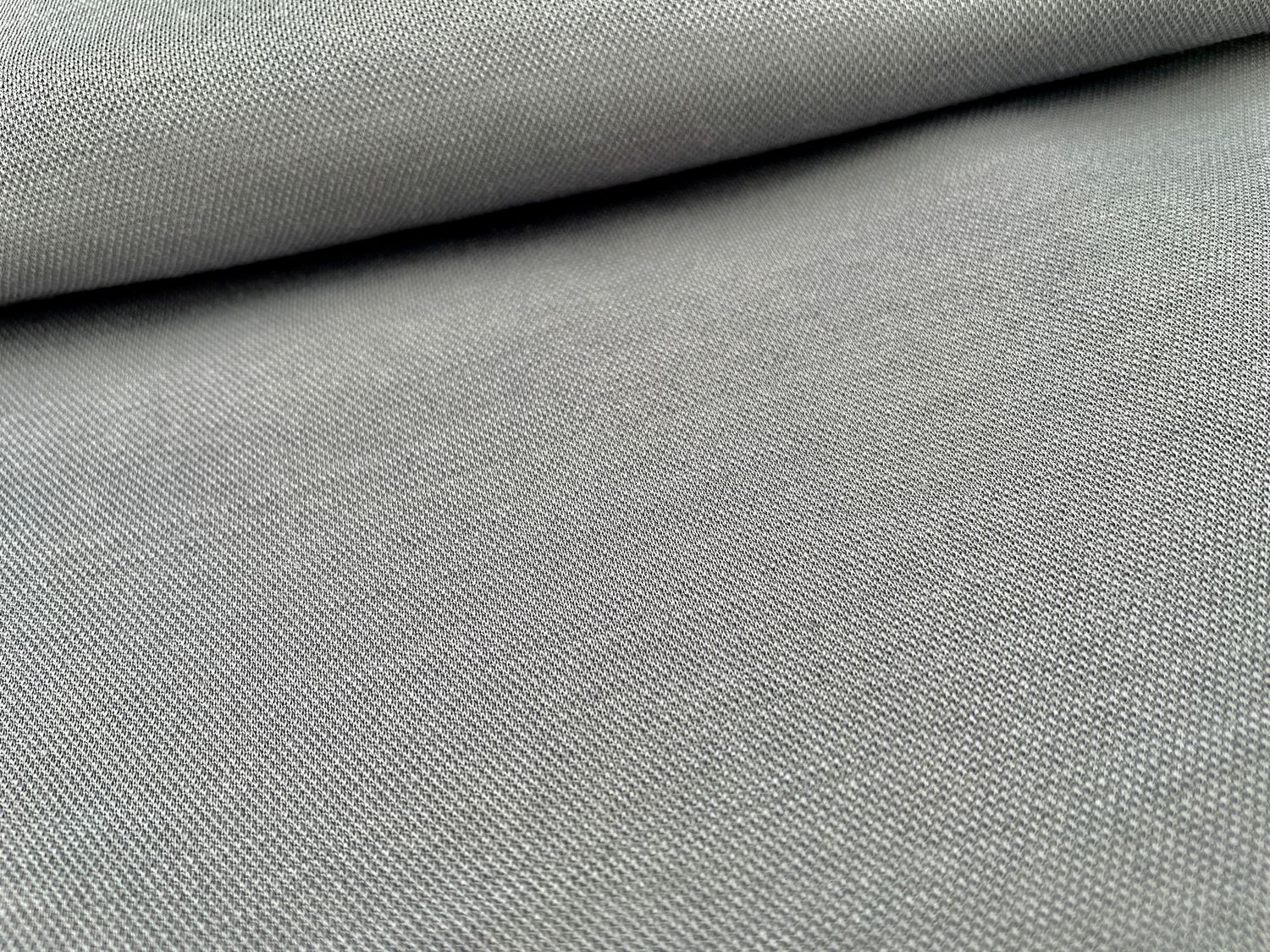 Woll Jersey Dunkelgrau